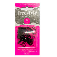 Freestyle Snag Free Hair Elastic 2mm Black - 60pc