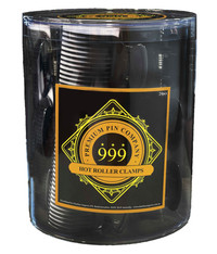 999 Premium Hot Rollers Clamps 24pc - Black