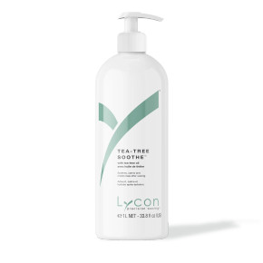 Lycon Tea-Tree Soothe 1L on white background—salon size post-wax care Lycon Tea-Tree Soothe 1L on white background—salon size post-wax care