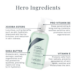 Lycon Apple & Cranberry Hand & Body Lotion 250ml Lycon Apple & Cranberry Hand & Body Lotion 250ml