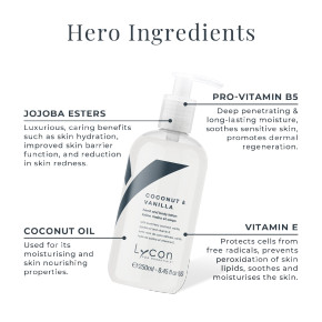 Lycon Coconut & Vanilla Hand & Body Lotion 1Litre Lycon Coconut & Vanilla Hand & Body Lotion 1Litre