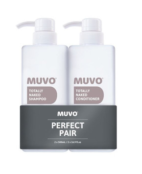 MUVO Professional Totally Naked Shampoo & Conditioner Duo Pack - 500ml