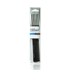 Eurostil Styling Comb with Metal Lifters 7.5' 19cm #128 Eurostil Styling Comb with Metal Lifters 7.5' 19cm #128