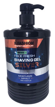 X-Fashion Face Fresh Shaving Silver Gel Black 1Litre X-Fashion Face Fresh Shaving Silver Gel Black 1Litre