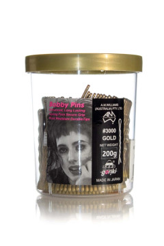 555 Bobby Pins 2' Gold Made In Japan 555 Bobby Pins 2' Gold Made In Japan