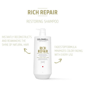 Goldwell Dualsenses Rich Restoring Repair Shampoo 1Litre Goldwell Dualsenses Rich Restoring Repair Shampoo 1Litre