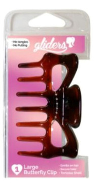 Gliders Large Butterfly Clips 1 Pack- Assorted Colours