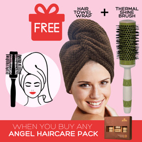 Angel En Provence Helichrysum Dry/Damaged Hair Gift Pack With Bonus Thermal Brush + Hair Wrap Angel En Provence Helichrysum Dry/Damaged Hair Gift Pack With Bonus Thermal Brush + Hair Wrap