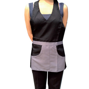 2 Tone Apron - Black & Silver