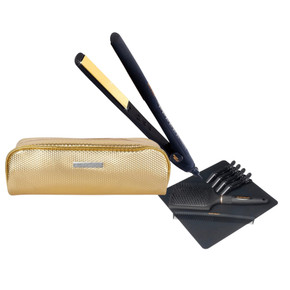 Silver Bullet Keratin 230 Gold Titanium Hair Straightener + FREE Heat Resistant Bag for Hairstyling Tools Gold Silver Bullet Keratin 230 Gold Titanium Hair Straightener + FREE Heat Resistant Bag for Hairstyling Tools Gold