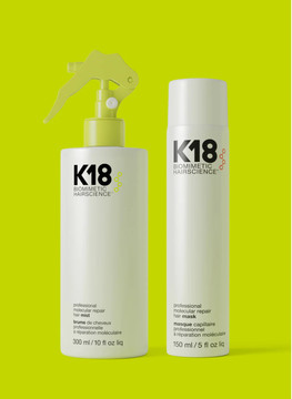 K18 Molecular Repair Service- Repair Mask 150ml + Repair Hair Mist Spray 300ml