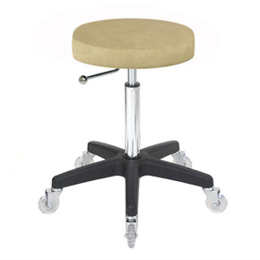 Turbo Stool Sand - Black Base - Clear Castor Wheels Turbo Stool Sand - Black Base - Clear Castor Wheels