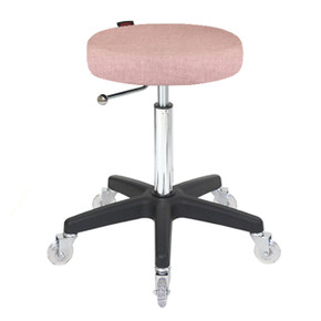 Turbo Dusty Pink Salon Stool - Black Base Turbo Dusty Pink Salon Stool - Black Base