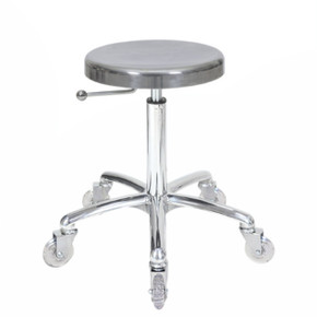 Aluminium Cutting Salon Stool - Chrome Base Aluminium Cutting Salon Stool - Chrome Base
