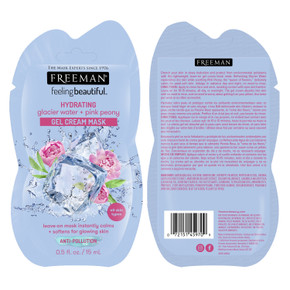 Freeman Hydrating Glacier Water + Pink Peony Gel Cream Mask 15ml