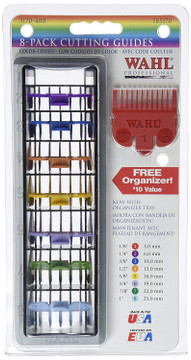 Wahl Clipper Attachment Set 1 - 8 Coloured with Tray - USA Made