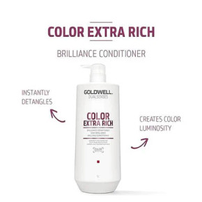 Goldwell Dualsenses Color Extra Rich Brilliance Conditioner 1Litre Goldwell Dualsenses Color Extra Rich Brilliance Conditioner 1Litre
