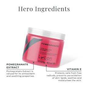 Lycon Pomegranate Sugar Scrub 520g Lycon Pomegranate Sugar Scrub 520g
