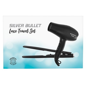 Silver Bullet Luxe Travel Set Hair Dryer and Straighteners - Matte Black