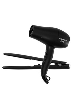 Silver Bullet Luxe Travel Set Hair Dryer and Straighteners - Matte Black