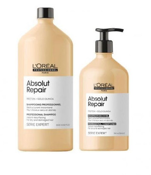 L'Oréal Professionnel Serie Expert Protein + Omega-9 Absolut Repair Shampoo 1.5Litre & Conditioner 750ml Duo