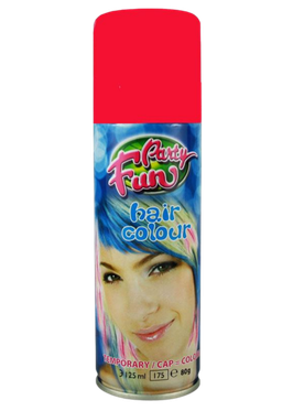 Party Fun Temporary Color Hair Spray Red - 125ml