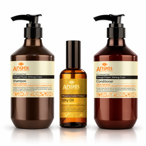 Angel En Provence Orange Flower Shinning Colour Hair Gift Pack With Bonus Thermal Brush