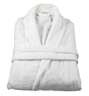 Comfy Adult Unisex Cotton Bath Robe 500gr/m2 Small - White