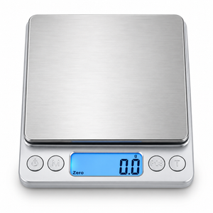 Superior Mini Digital Scale with stainless steel 100 x 100mm platform and backlit digital display