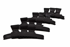 Black Large Butterfly Clips 12pk