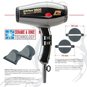 Parlux 3500 Super Compact Ceramic & Ionic Edition - Black