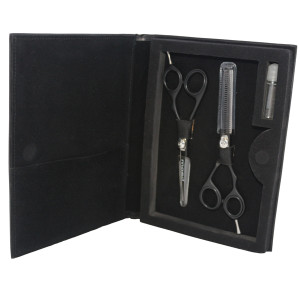 Black Cutting And Thinning Duo Sets Scissors 5.5 Inch
