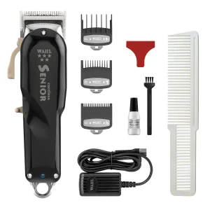 Wahl Professional 5 Star Senior Cordless Clipper + FREE Disinfectant Jar