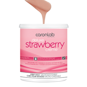 Caronlab Deluxe Strawberry Creme Hard Wax Microwaveable - 800g