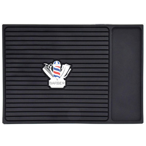 Black Barber Tool Mat