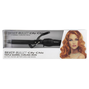 Silver Bullet City Chic Triple Barrel Curling Tong