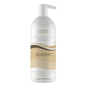 Natural Look Glisten Massage Oil Unscented 1Litre