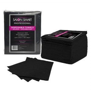 Salon Smart Disposable Towels 50Pack - Black