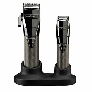 BabylissPRO Cordless Super Motor Collection (Clipper + Trimmer) + Barber Cape + Barber Comb Set