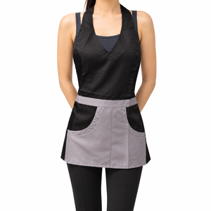 2 Tone Apron - Black & Silver