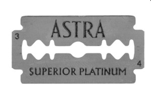 Astra Superior Platinum Double Edge Standard Razor Blades Qty 100