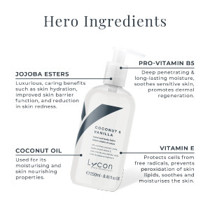 Lycon Coconut & Vanilla Hand & Body Lotion 250ml
