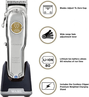 Wahl Cordless Senior Clipper Metal Edition