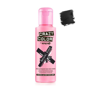 Crazy Colour Semi Permanent Hair Colour #030 Black 100ml
