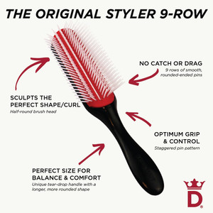 Denman Classic D4 Styling Brush Large 9 Row