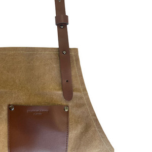 Barber Apron Tan Canvas