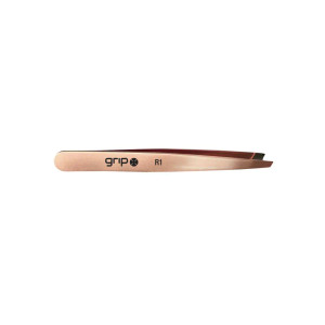 Grip Tweezers Slanted Tip Rose Gold R1