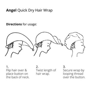Angel En Provence Quick Dry Hair Wrap