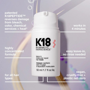 K18 Leave-In Molecular Repair Hair Mask 15ml