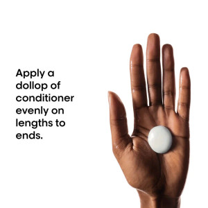 Apply a dollop of conditioner evenly on lengths to ends.